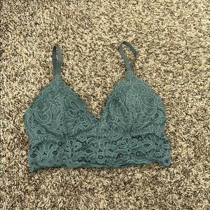 Lace Bralette in Teal